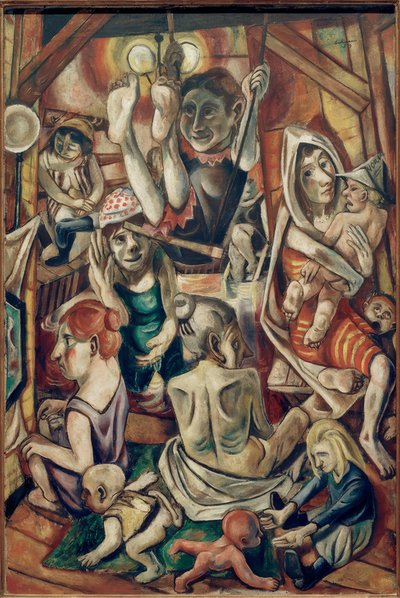 Vrouwenbad door Max Beckmann