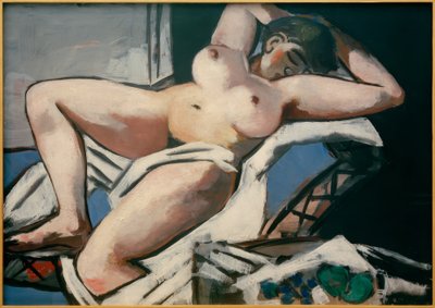 Liggend Naakt door Max Beckmann