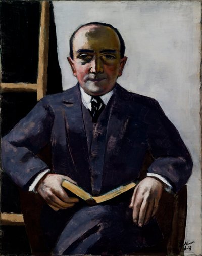 Portret van Curt Glaser door Max Beckmann