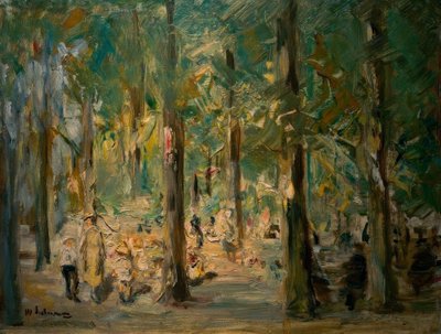 Speeltuin in het Tiergarten door Max Liebermann