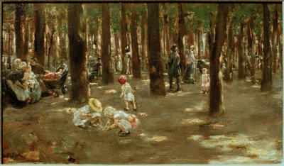 Speeltuin in de Tiergarten in Berlijn door Max Liebermann