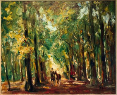 Ruiter in het Dierenpark door Max Liebermann