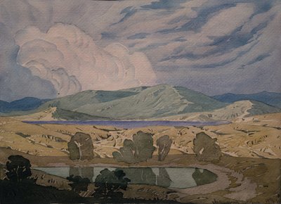 Een wolk boven de baai. Koktebel, 1925 door Maximilian Voloshin