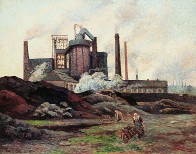 De fabriek, 1898 door Maximilien Luce