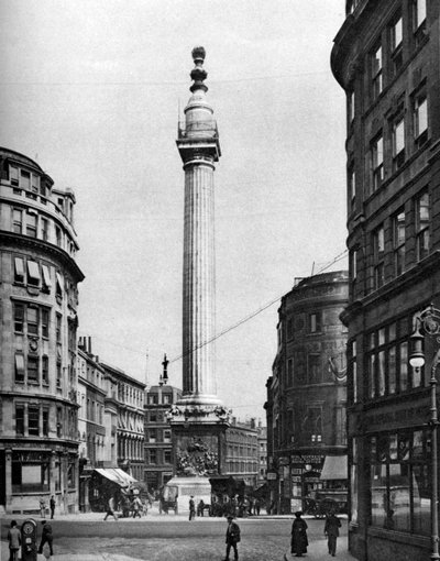 Het Monument voor de Grote Brand, Londen door McLeish