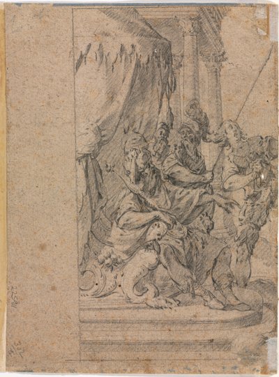 Panthea voor Cyrus verso, 1655-1660 door Michel Dorigny