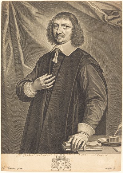 Jacques Thubeuf door Michel Lasne after Philippe de Champaigne