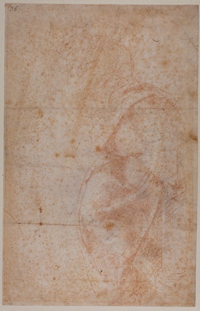 Figurenstudies door Michelangelo (after) Buonarroti