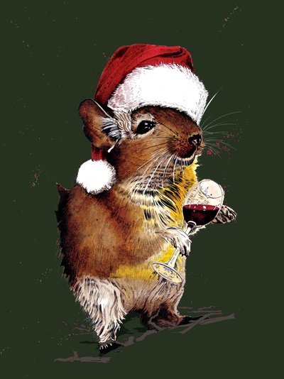 Kerst Degu op Bosgroen, 2020 door Mike Davis