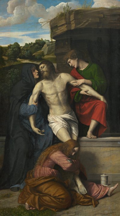 Pietà door Moretto da Brescia