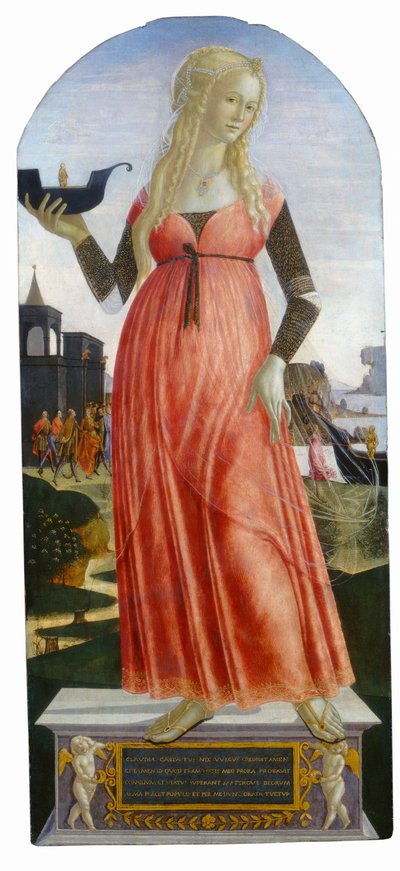 Claudia Quinta, ca. 1490-1495 door Neroccio de Landi