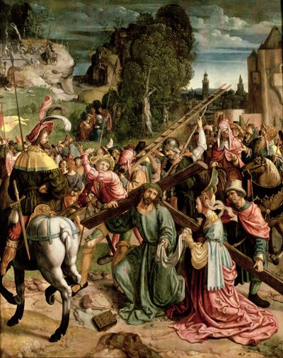 Op weg naar Golgotha, c.1520 door Netherlandish School