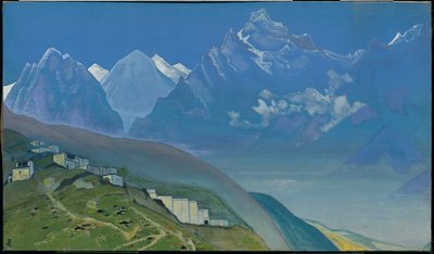 Naar Kailas, Lahul, 1932 door Nicholas Roerich