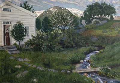 Vroege zomer in Jølster door Nikolai Astrup