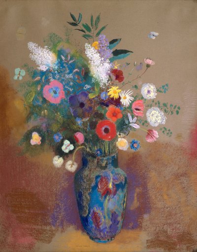 Boeket Bloemen, c.1905 door Odilon Redon