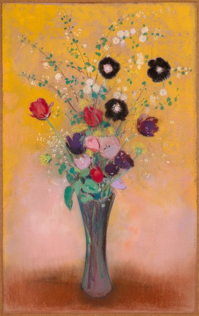 Vaas met Bloemen door Odilon Redon