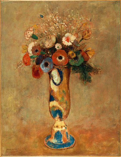 Vaas met Bloemen, 1912 door Odilon Redon