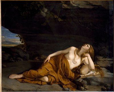 Maria Magdalena boetvaardig door Orazio Gentileschi