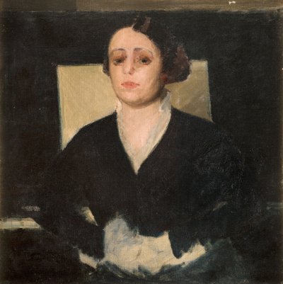 Portret van Elvira Giannelli door Oscar Ghiglia