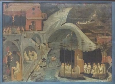 Scènes uit het kloosterleven (Tebaide) door Paolo Uccello