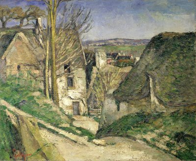 Het huis van de gehangene, Auvers-sur-Oise door Paul Cézanne