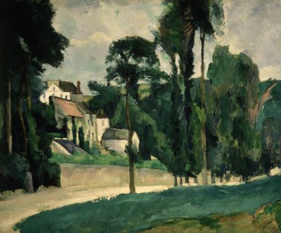 De Weg bij Pontoise door Paul Cézanne