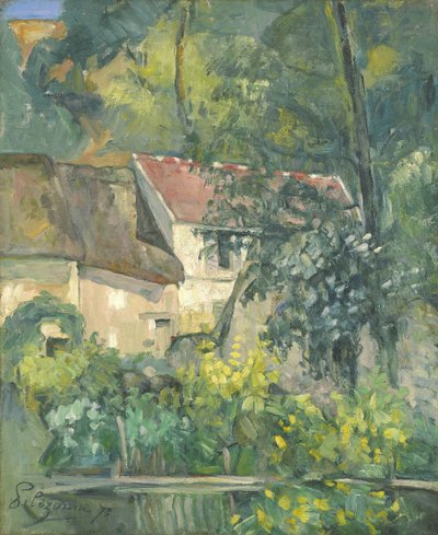 Huis van Père Lacroix, 1873 door Paul Cézanne