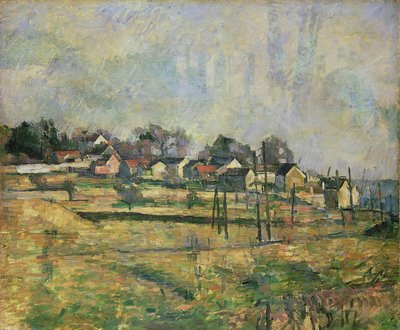 Landschap, ca. 1873-77 door Paul Cézanne