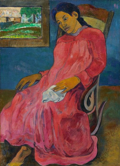 Faaturuma Melancholisch, 1891 door Paul Gauguin