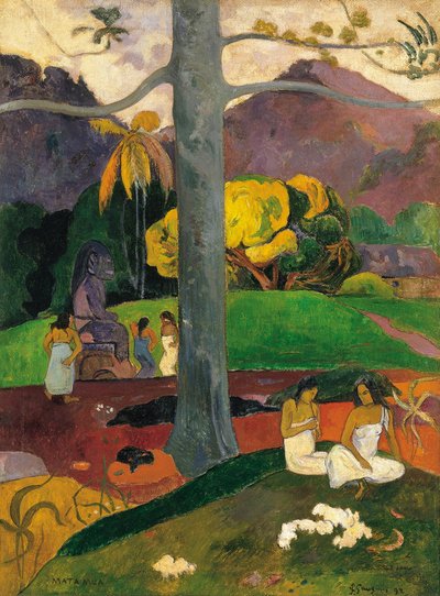 Mata Mua In Oude Tijden, 1892 door Paul Gauguin