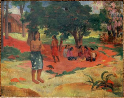 Parau parau (II) door Paul Gauguin