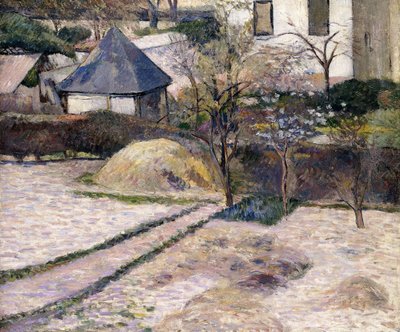 Landschap van Rouen, ca. 1884 door Paul Gauguin