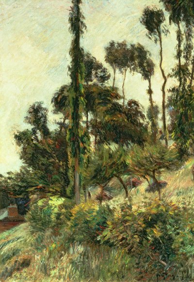 De Kant van de Heuvel, 1884 door Paul Gauguin