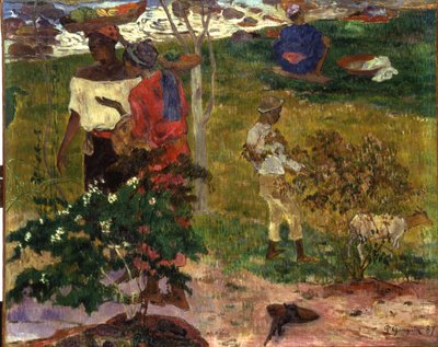 Actueel gesprek, 1887 door Paul Gauguin