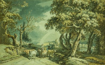 Naar de Markt door Paul Sandby