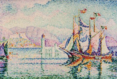 Antibes - De ochtend door Paul Signac