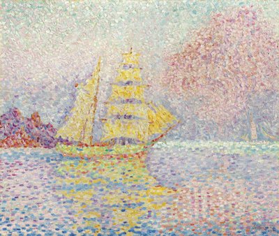 Italiaanse brik bij Agay, 1901 door Paul Signac