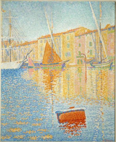 De rode boei door Paul Signac