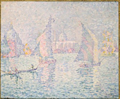 De groene mist, Venetië door Paul Signac