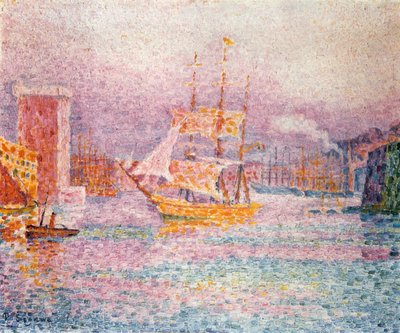 De haven van Marseille, 1907 door Paul Signac