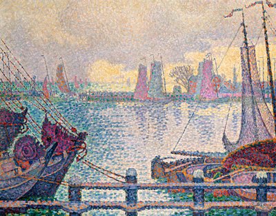 De Haven van Volendam, 1896 door Paul Signac