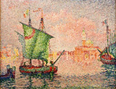 Venetië, de roze wolk door Paul Signac