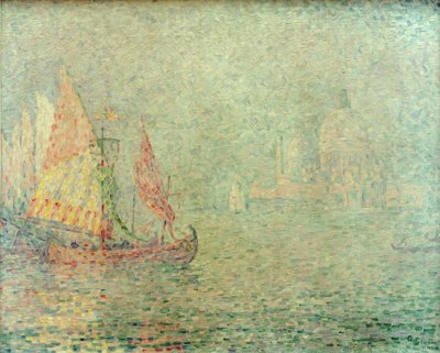 Venetië, mist door Paul Signac