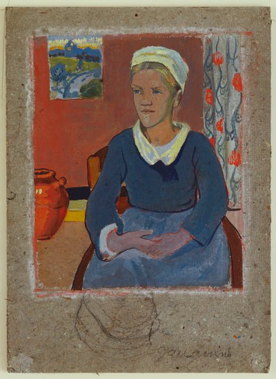 Louise, of de Bretonse Dienstmeid, 1890 door Paul Sérusier