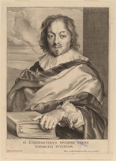 Constantijn Huygens door Paulus Pontius after Sir Anthony van Dyck