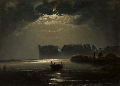 De Noordkaap bij Maanlicht, 1848 door Peder Balke