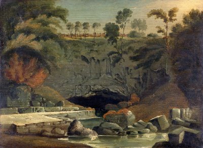 Porth-yr-Ogof, Brecknockshire, 1819 door Penry Williams