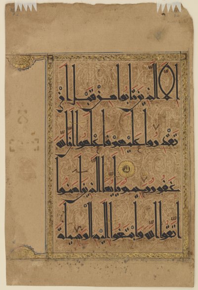 Folio uit een Koran, ca. 1075-1100 door Persian School