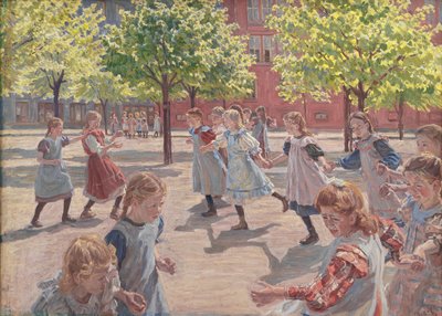 Spelende kinderen, 1907-1908 door Peter Hansen