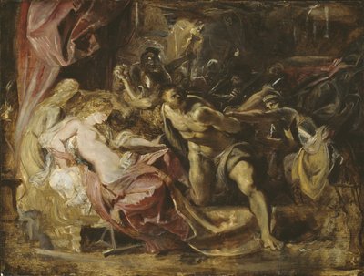 De gevangenneming van Samson, 1609-10 door Peter Paul Rubens